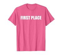 Primer Lugar Camiseta, Hombre, Rosa Jaspeado, 3XL