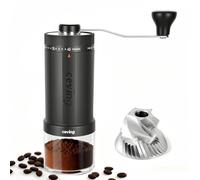 Primer molinillo de café manual con gran capacidad de 60g, molinillo portátil para café con 40 ajustes, muelas cónicas de acero inoxidable para filtrado, camping, viajes, regalo, etc.(Gris espacial)