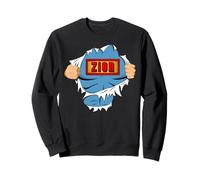 Primer Nombre de superhéroe de Zion para niños Llamado Zion Sudadera