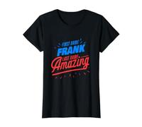 Primer Nombre Frank Apellido Increíble Divertido Frank Saying Camiseta gráfica económica, Mujer, Negro, XL