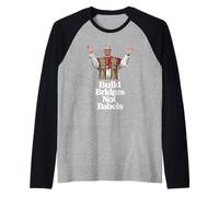 Primer Papa Americano León XIV - Construir Puentes, no Babels Camiseta Manga Raglan