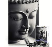 Primer Plano de una Estatua de Buda - Arte Mural Zen para Adolescentes - Rompecabezas de 1000 Piezas - Pensamiento estratégico - Fácil relajación - Ajuste preciso - Regalo Festivo (38x26cm)