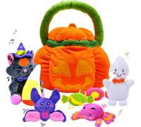 Primer Set de Juego de Bebé Juguetes de Calabaza Halloween para Decoración Suministros para Escuela Fiestas Bolsas de Regalos Rellenos Premios Golosinas