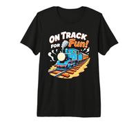 Primer Viaje en Tren, Aventura ferroviaria, Equipo de Recuerdo de Viaje escénico Camiseta Premium