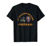 Primera Brigada de Aviación UH-1 Gunship Vietnam Veterano Día del Padre Camiseta