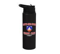 Primera ciudad de Sainte-Mère-Église liberada el día D Stainless Steel Insulated Water Bottle