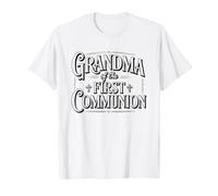 Primera Comunion Familia Orgullosa Hito Abuela Catolica Camiseta