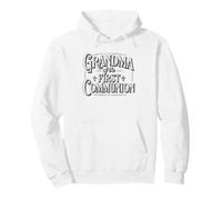 Primera Comunion Familia Orgullosa Hito Abuela Catolica Sudadera con Capucha