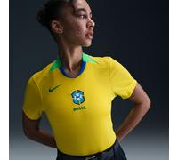 Primera equipación Stadium Brasil 2025 (selección femenina) Camiseta de fútbol tipo Replica Nike Dri-FIT - Mujer - Amarillo L (EU 44-46)