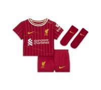 Primera equipación Stadium Liverpool FC 2024/25 Equipación de tres piezas Replica de fútbol Nike - Bebé e infantil - Rojo 18-24M