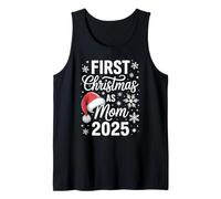 Primera Navidad como mamá 2025 Nueva mamá 2025 Camiseta sin Mangas