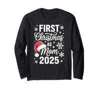 Primera Navidad como mamá 2025 Nueva mamá 2025 Manga Larga