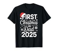Primera Navidad como papá 2025 Nuevo papá 2025 Camiseta