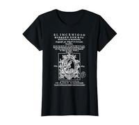 Primera Portada Don Quijote La Mancha Miguel de Cervantes Camiseta, Mujer, Negro, XS