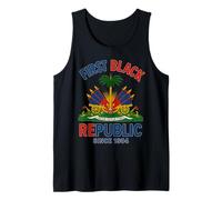 Primera República Negra desde 1804 Bandera Haitiana de Haití Camiseta sin Mangas