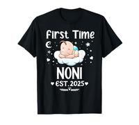 Primera vez Noni EST. 2025 Lindo - Día del Padre de la Madre Camiseta