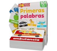 Primeras Palabras | Tarjetas Educativas Bebés 1 2 3 Años | Flashcards Primeras Palabras | Tarjetas Aprendizaje Infantil | 101 Tarjetas Únicas | Desde 12 Meses | Juguete Desarrollo del Lenguaje