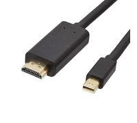 Primero Basics Cable Mini DisplayPort a HDMI de 10 pies, conectores chapados en oro, blindaje de lámina y trenzado, Mini DP a HDMI 1080p, compatible con MacBook Air/Pro 2010-2017 y Surface Pro