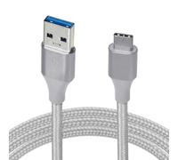Primero Basics Cable USB C de 6 pies, cable de carga rápida USB C a USB A, cable de carga largo trenzado tipo C para teléfonos Android, tabletas, bancos de energía, dispositivos USB-C