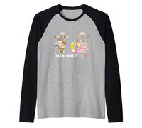 Primero cafeína y Luego educar Estoy ganando un Maestro de Descanso Camiseta Manga Raglan