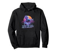 Primero De Todo Im A Delight Horse Vintage Retro Sun Sudadera con Capucha