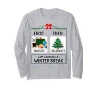 Primero educa y Luego celebra Estoy ganando un Maestro de Invierno Manga Larga