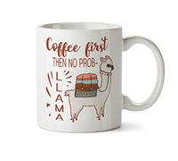 Primero El Café Y Luego No Hay Problema - Llama Taza De Café Porcelana Taza Cerámica Tazas Para Café Hogar Té 330Ml