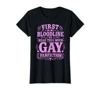 Primero En Mi Línea De Sangre para Leer Esto Mucho Gay Fanfiction Camiseta gráfica económica
