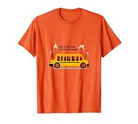 Primero en verlos, último en Decir adiós: Conductor de autobús Escolar Camiseta, Hombre, Naranja, L