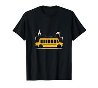 Primero en verlos, último en Decir adiós: Conductor de autobús Escolar Camiseta, Hombre, Negro, XL