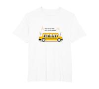Primero en verlos, último en Decir adiós: Conductor de autobús Escolar Camiseta, Hombre Tallas Grandes, Blanco, 4X Alto