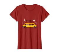 Primero en verlos, último en Decir adiós: Conductor de autobús Escolar Camiseta, Mujer, Arándano, 3XL