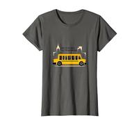 Primero en verlos, último en Decir adiós: Conductor de autobús Escolar Camiseta, Mujer, Asfalto, XL