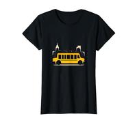 Primero en verlos, último en Decir adiós: Conductor de autobús Escolar Camiseta, Mujer, Negro, 3XL