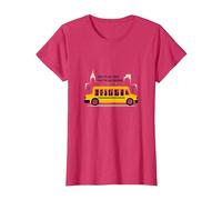 Primero en verlos, último en Decir adiós: Conductor de autobús Escolar Camiseta, Mujer, Rojo Jaspeado, 3XL