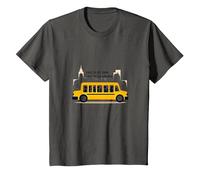 Primero en verlos, último en Decir adiós: Conductor de autobús Escolar Camiseta, Niños, Asfalto, 10 años
