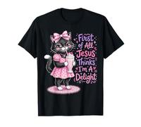 Primero Que Nada Jesús Piensa Que Soy un Gato deleite Camiseta