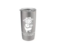 Primero que nada Jesús piensa que soy una delicia cordero café Meme Vaso térmico de acero inoxidable de doble pared
