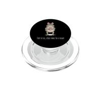Primero Que Nada Jesús Piensa Que Soy una Delicia Lindo Sapo Cristiano PopSockets PopGrip para MagSafe