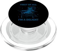 Primero Que Nada Soy Un Delight Angry Cat Retro Sarcasmo Humor PopSockets PopGrip para MagSafe