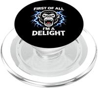 Primero Que Nada Soy Un Delight Angry Monkey Divertido Humor Broma PopSockets PopGrip para MagSafe