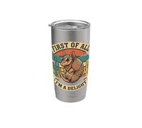 Primero Que Nada Soy Una Delicia Armadillo Vaso térmico de acero inoxidable de doble pared