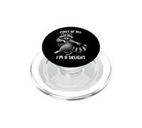 Primero Que Nada, Soy una Delicia Funny Raccoon PopSockets PopGrip para MagSafe