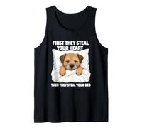Primero te roban el corazón - Mamá de Perros Amante del Border Terrier Camiseta sin Mangas