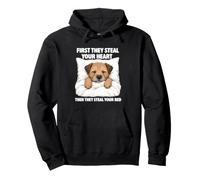 Primero te roban el corazón - Mamá de Perros Amante del Border Terrier Sudadera con Capucha