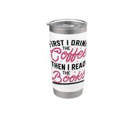 Primero tomo el café y luego leo los libros Vaso térmico de acero inoxidable de doble pared