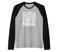 Primero Viene Comer Entonces La Moral Bertolt Brecht Camiseta Manga Raglan