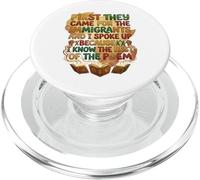 Primero vinieron por los inmigrantes Hablé contra el fascismo PopSockets PopGrip para MagSafe