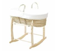 Primeros Moments Couffin Baby con soporte opcional - Colchón Incluido - Vestir de Algodón Orgánico - Capazo Nómada Portátil - Hecho de Materiales Naturales