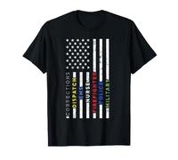 Primeros Responsables Héroe Bandera Correcciones Bombero EMS Policía Camiseta